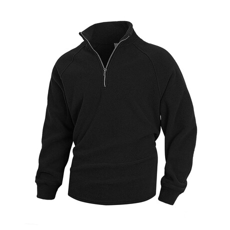 Classic 1/4 Zip Sweatshirt // Black (XS)