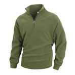Classic 1/4 Zip Sweatshirt // Military Green (XS)