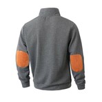 Quilted Sweatshirt // Grey (XS)