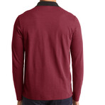 Zippered Polo Long sleeve // Claret (XS)