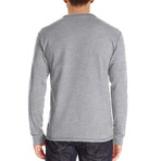 Pocket Henley Long Sleeve // Gray (XS)