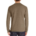 Pocket Henley Long Sleeve // Khaki (XS)