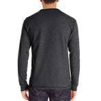 Pocket Henley Long Sleeve // Dark gray (S)