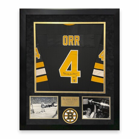 Bobby Orr // Boston Bruins // Signed Jersey + Framed