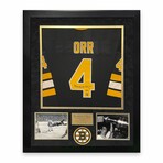 Bobby Orr // Boston Bruins // Signed Jersey + Framed