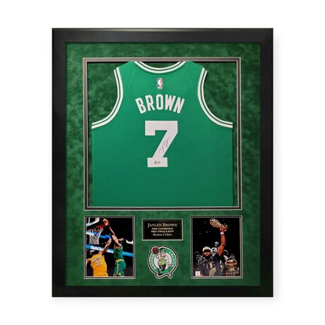 Jaylen Brown // BOS Celtics // Signed Jersey + Framed