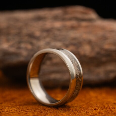 Epoch - Dinosaur Bone Titanium Ring (7.5)