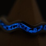 Leviathan - Titanium CNC Wave Ring (7.5)