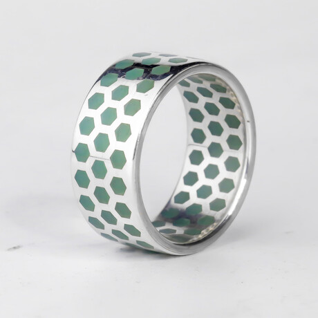 Custom Luminex Ring - Sterling Silver (7.5)