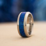 Nereus - Stainless Steel Opal Ring (11.5)