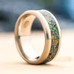 Star Dust - Stainless Steel Opal Ring (11)