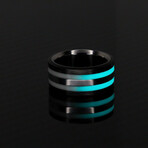 Trinity Balance Ring | Carbon Fiber, Lume and Titanium (8.5)