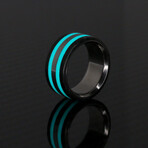 Trinity Balance Ring | Carbon Fiber, Lume and Titanium (8.5)