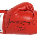 James Toney // Signed Everlast Red Boxing Glove w/77-10-3, 47 KO's