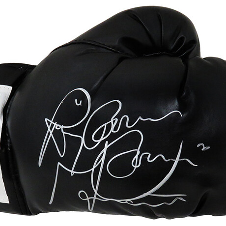 Ray Mancini // Signed Everlast Black Boxing Glove w/Boom Boom