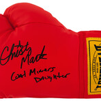 Christy Martin // Signed Everlast Red Boxing Glove w/Coal Miner's Daughter