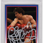 Ray Mancini // Signed 1991 Kayo Boxing Trading Card #86 w/Boom Boom
