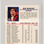 Ray Mancini // Signed 1991 Kayo Boxing Trading Card #86 w/Boom Boom