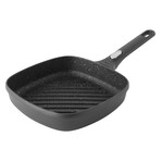 BergHOFF GEM Nonstick Cast Aluminum 11" Square Grill Pan, Grey