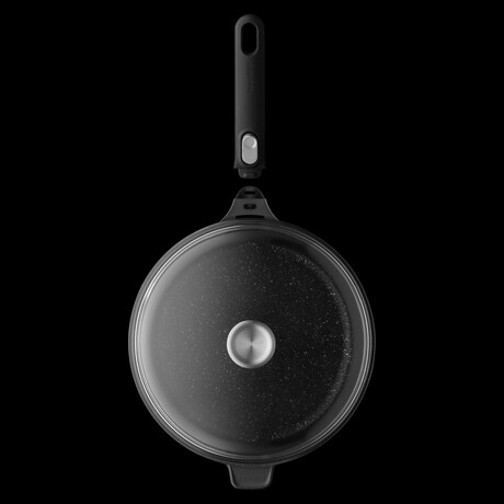 BergHOFF GEM Nonstick Aluminum 11" Saute Pan 4.6qt., Detachable Handle, Glass Lid
