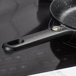 BergHOFF GEM Nonstick Aluminum 7" Sauce Pan 1.9qt., Detachable Handle, Glass Lid