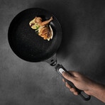 BergHOFF GEM 3Pc Nonstick Cast Aluminum Fry Pan Set, Black