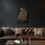 Travel Trunk, Louis Vuitton, Since 1858 by Alexandre Venancio (26"H x 18"W x 1.5"D)