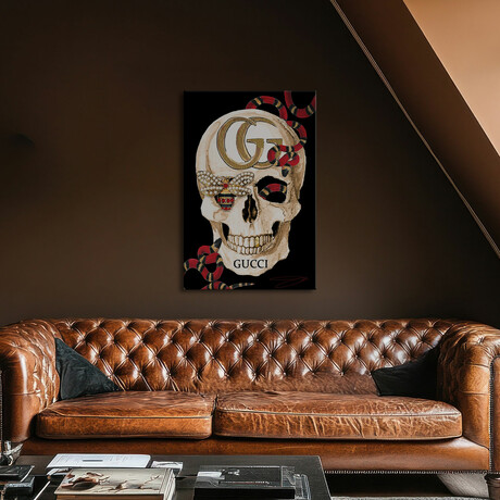Gucci Skull II by Studio One (26"H x 18"W x 1.5"D)