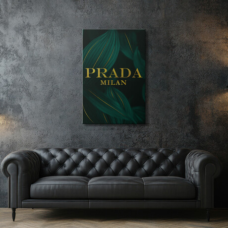 Prada Emerald by Pomaikai Barron (26"H x 18"W x 1.5"D)