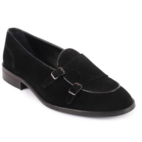 Bellville Short Cut Double Monk Loafers // Black (US: 7)