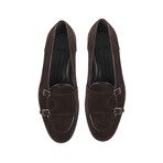 Bellville Short Cut Double Monk Loafers // Dark Brown (US: 7)