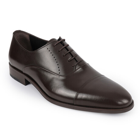 Dinero Cap Toe Oxford Dress Shoes // Dark Brown (US: 7)