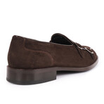 Bellville Short Cut Double Monk Loafers // Dark Brown (US: 7)