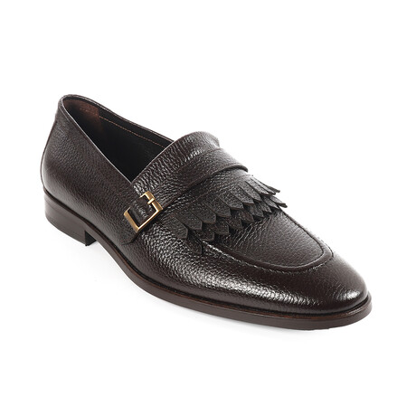 Tortoise Monkstrap Dress Shoes // Dark Brown (US: 7)