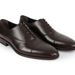 Dinero Cap Toe Oxford Dress Shoes // Dark Brown (US: 8)