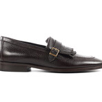 Tortoise Monkstrap Dress Shoes // Dark Brown (US: 9)