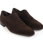 Maxwell Cap Toe Oxford Dress Shoes // Dark Brown (US: 13)