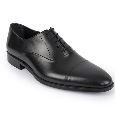 Dinero Cap Toe Oxford Dress Shoes // Black (US: 7)