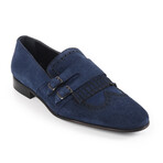 Nexus Double Monk Wingtip Shoes // Navy Blue (US: 11)