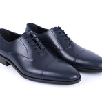 Dinero Cap Toe Oxford Dress Shoes // Navy Blue (US: 12)