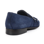 Nexus Double Monk Wingtip Shoes // Navy Blue (US: 11)