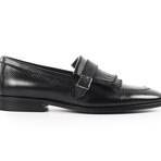 Tortoise Monkstrap Dress Shoes // Black (US: 12)