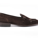 Bellville Short Cut Double Monk Loafers // Dark Brown (US: 7)