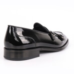 Carlton Short Cut Patent Leather Double Monk Loafers // Black (US: 14)