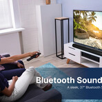 37" Bluetooth® Soundbar & Wireless Subwoofer // Home Theater System