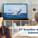 37" Bluetooth® Soundbar & Wireless Subwoofer // Home Theater System