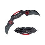 Spring Assisted Knife // PK-810 // Doble Trouble (Silver/Red)