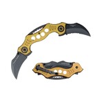 Spring Assisted Knife // PK-810 // Doble Trouble (Silver/Red)