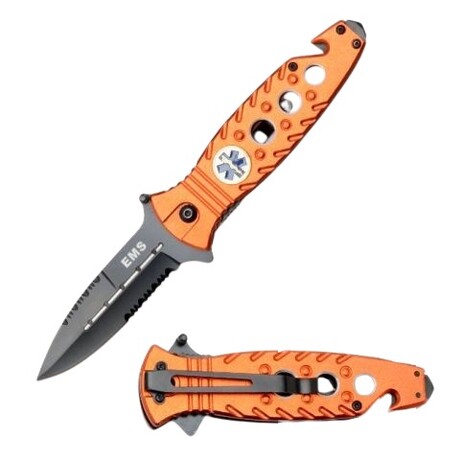 Spring Assisted Knife // SE-569 // First Responder (EMS - Orange)