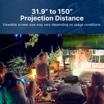 150" Home Theater LCD Projector Combo